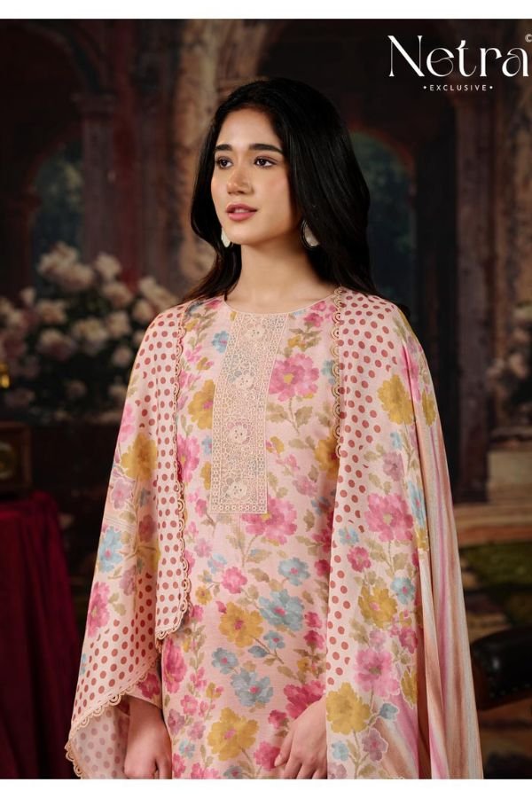 Netra Exclusive Kara Pure Muslin Suit NE-C 2183 E