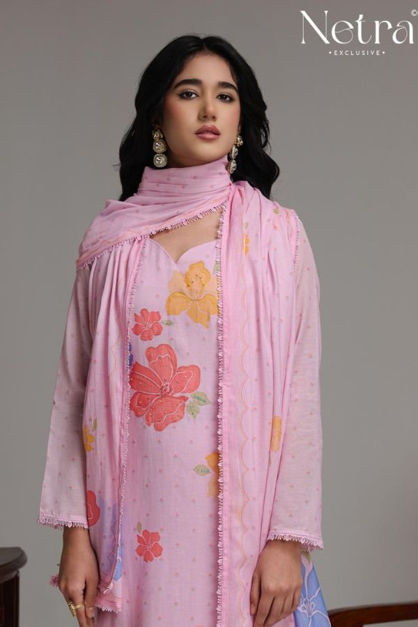 Netra Exclusive Shanti Pure Banarasi Mul Suit NE-C 2178 A