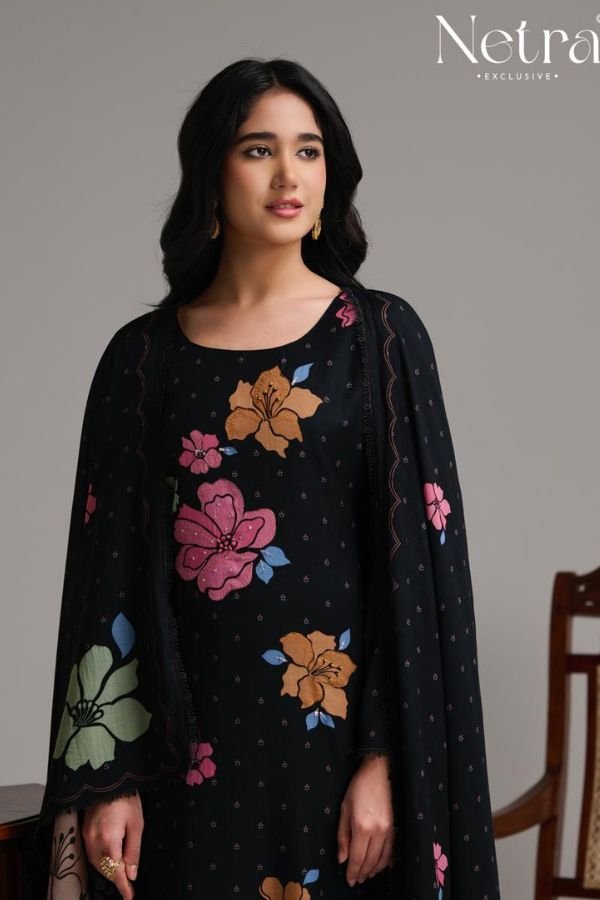 Netra Exclusive Shanti Pure Banarasi Mul Suit NE-C 2178 C