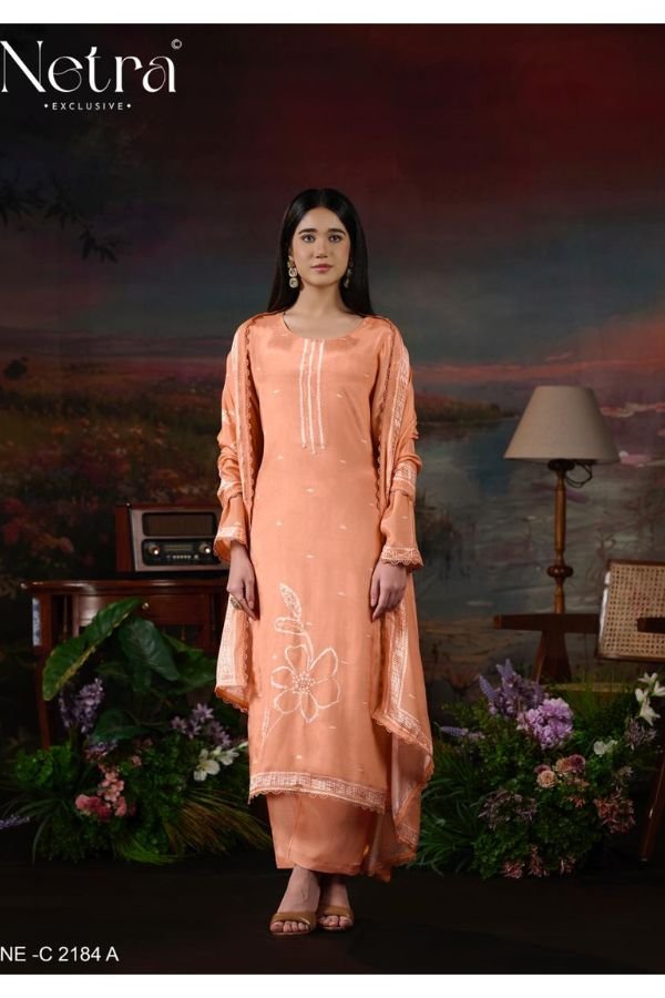 Netra Exclusive Ziyana Muslin Ladies Suit NE-C 2184-A