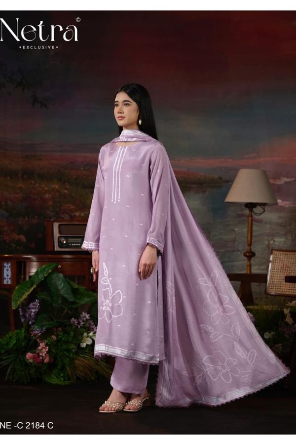 Netra Exclusive Ziyana Muslin Ladies Suit NE-C 2184-C