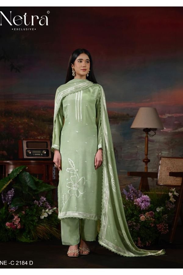 Netra Exclusive Ziyana Muslin Ladies Suit NE-C 2184-D