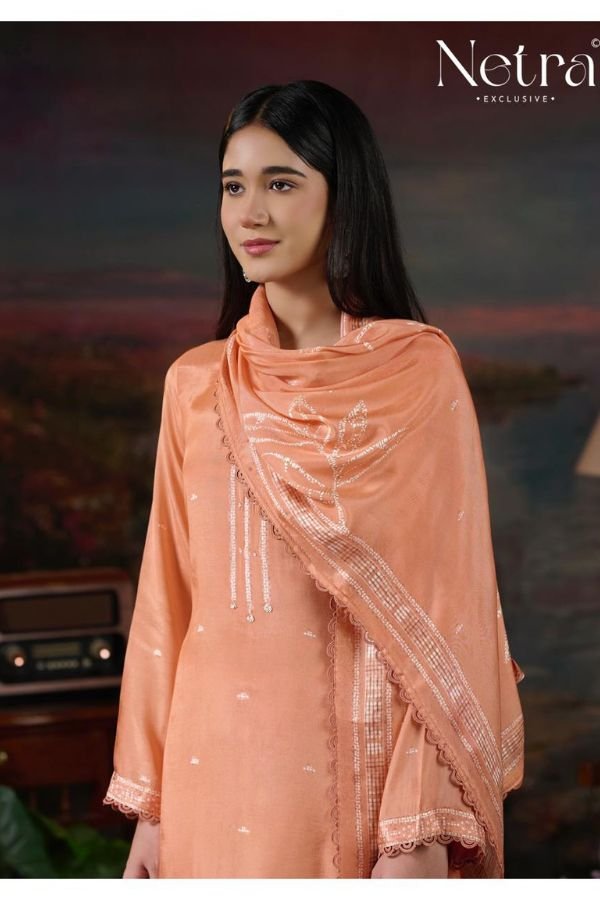 Netra Exclusive Ziyana Muslin Ladies Suit NE-C 2184-A