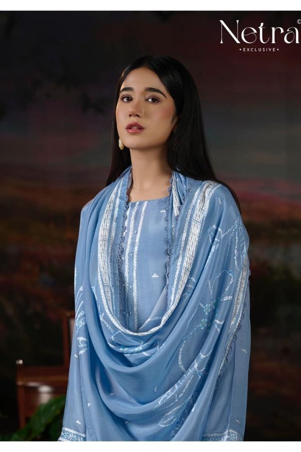 Netra Exclusive Ziyana Muslin Ladies Suit NE-C 2184-F