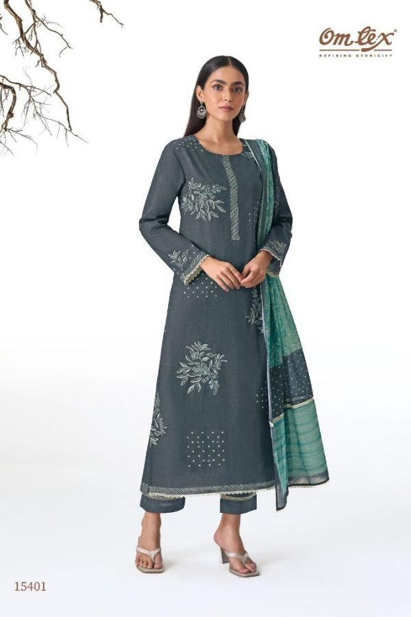 Omtex Navya Premium Lawn Cotton Ladies Suit 15401