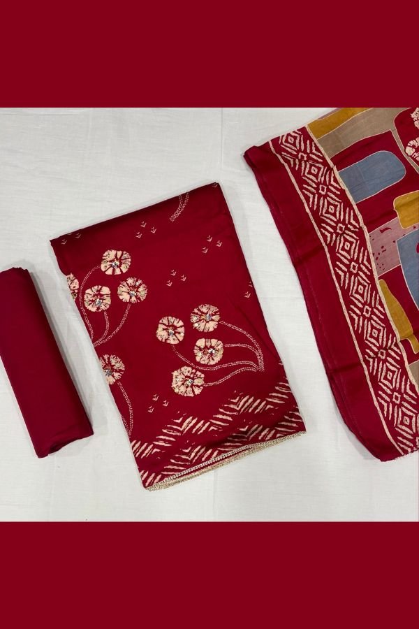 Salvi Fashion Sindoor Plus 2 Jam Silk Ladies Suit 2001