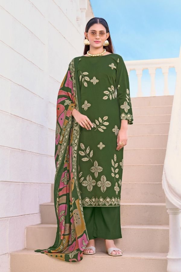 Salvi Fashion Sindoor Plus 2 Jam Silk Ladies Suit 2002