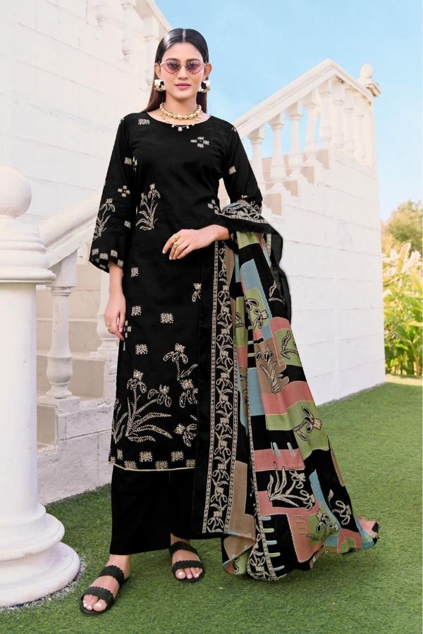 Salvi Fashion Sindoor Plus 2 Jam Silk Ladies Suit 2003