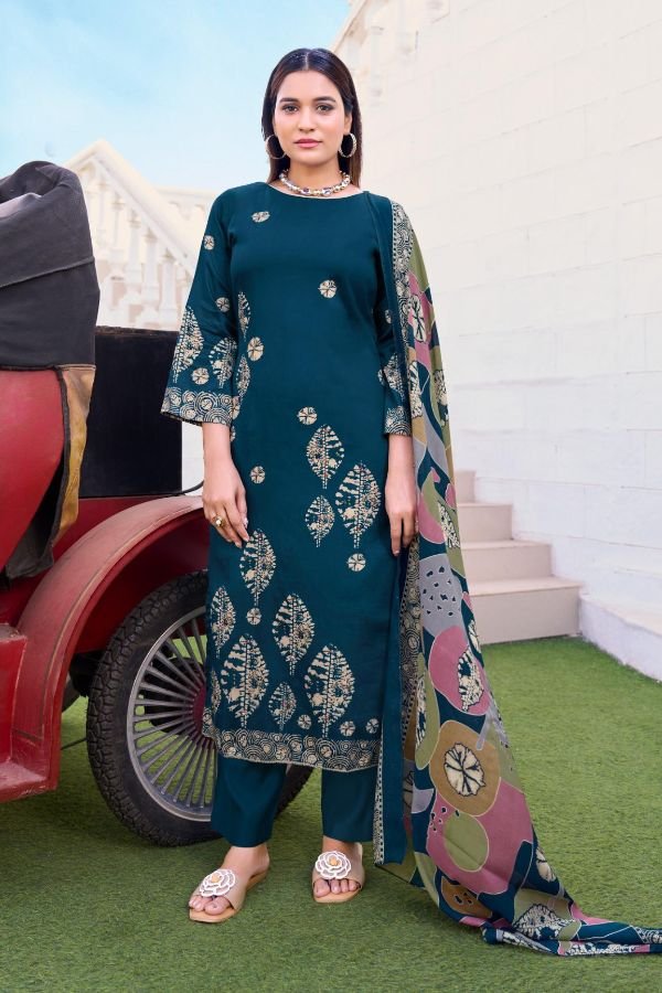 Salvi Fashion Sindoor Plus 2 Jam Silk Ladies Suit 2006