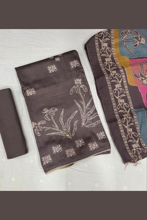 Salvi Fashion Sindoor Plus 2 Jam Silk Ladies Suit 2007
