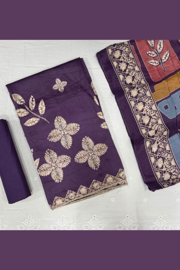 Salvi Fashion Sindoor Plus 2 Jam Silk Ladies Suit 2008