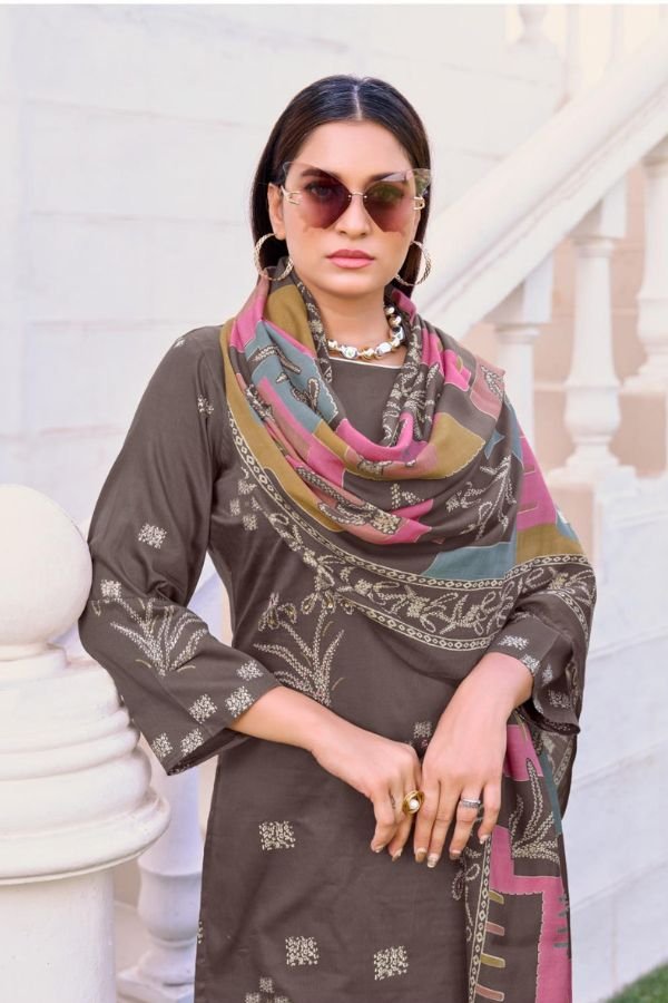 Salvi Fashion Sindoor Plus 2 Jam Silk Ladies Suit 2007