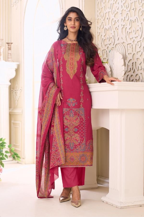 Salvi Fashion Sindoor Plus 3 Jam Silk Ladies Suit 3003