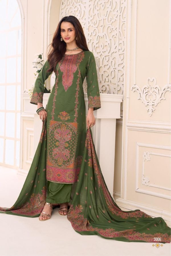 Salvi Fashion Sindoor Plus 3 Jam Silk Ladies Suit 3006
