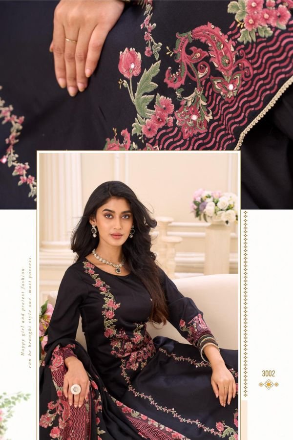 Salvi Fashion Sindoor Plus 3 Jam Silk Ladies Suit 3002