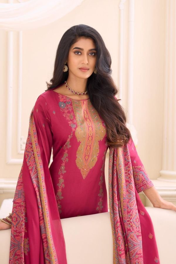 Salvi Fashion Sindoor Plus 3 Jam Silk Ladies Suit 3003
