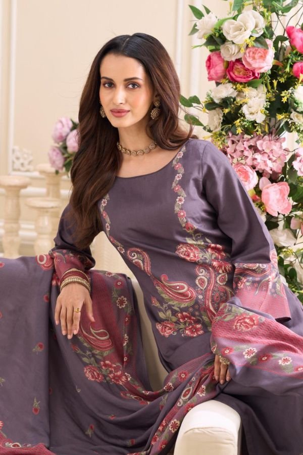 Salvi Fashion Sindoor Plus 3 Jam Silk Ladies Suit 3005