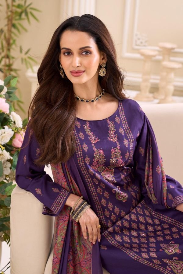 Salvi Fashion Sindoor Plus 3 Jam Silk Ladies Suit 3007