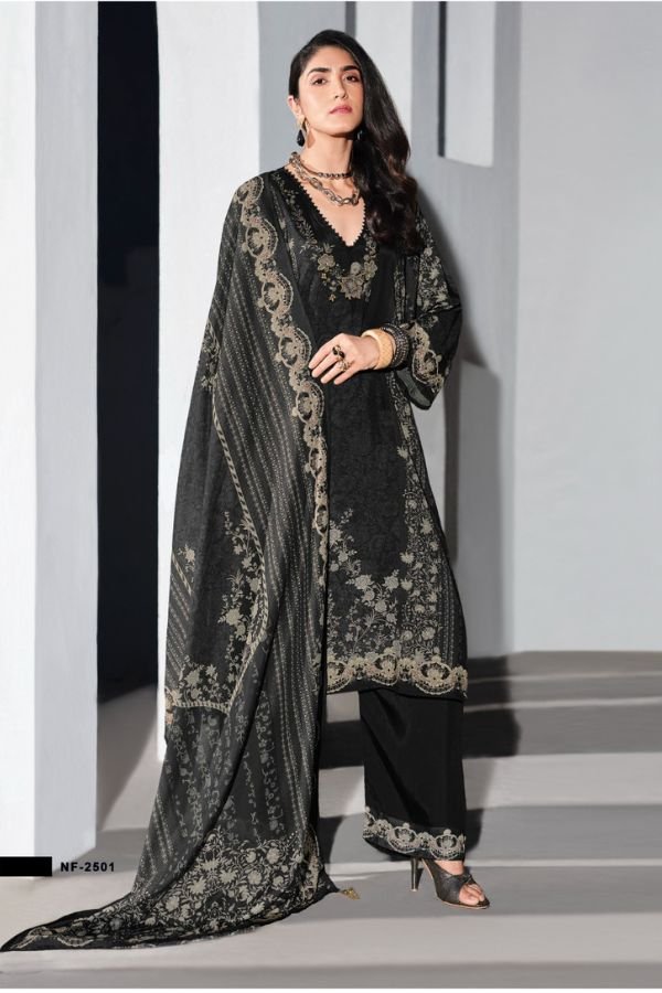 Sanaz Niloufer Muslin Ladies Salwar Suit 2501