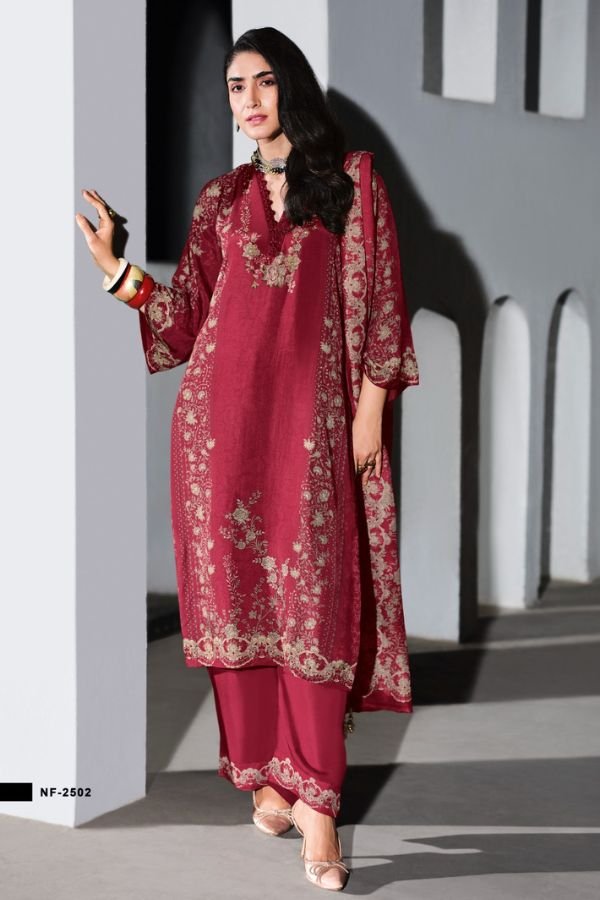 Sanaz Niloufer Muslin Ladies Salwar Suit 2502