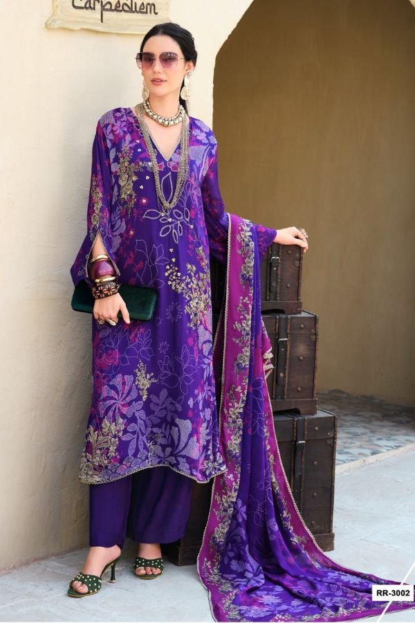 Sanaz Rang Rhapsody Chinnon Ladies Salwar Suit RR-3002