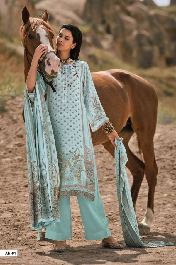 Varsha Fashion Ananya Muslin Ladies Suit AN-01