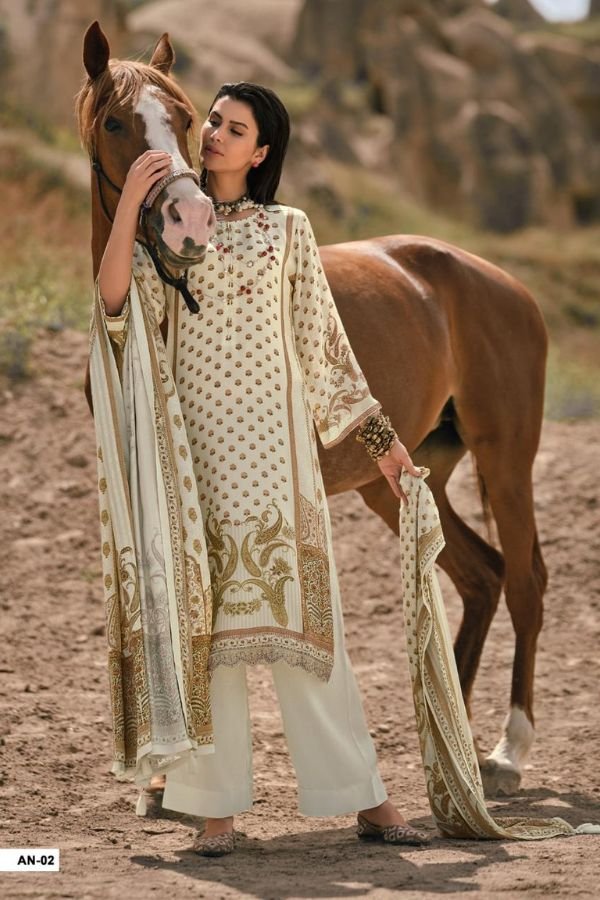 Varsha Fashion Ananya Muslin Ladies Suit AN-02
