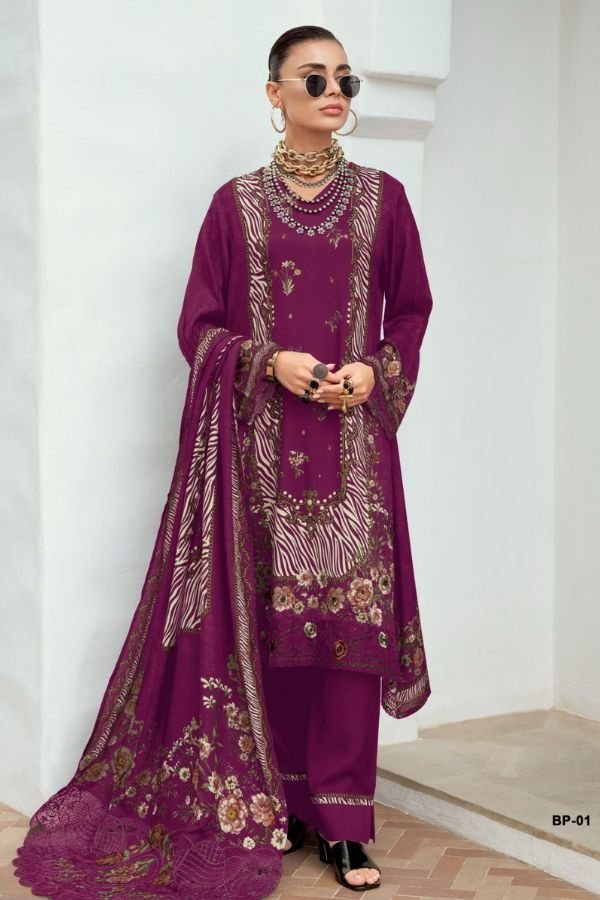 Varsha Fashion Beautiful People 2 Muslin Ladies Suit BP-01