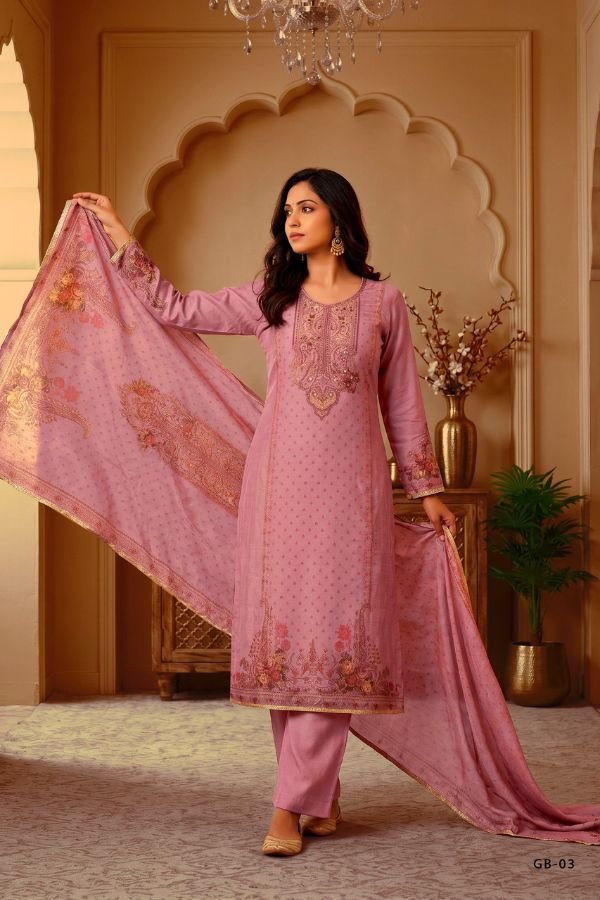 Varsha Fashion Gul Bagh Shimmer Ladies Salwar Suit GB-03