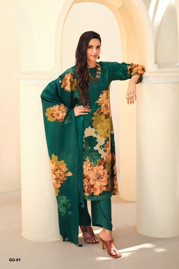 Varsha Fashion Gulisataan Diaries Muslin Ladies Suit GD-01