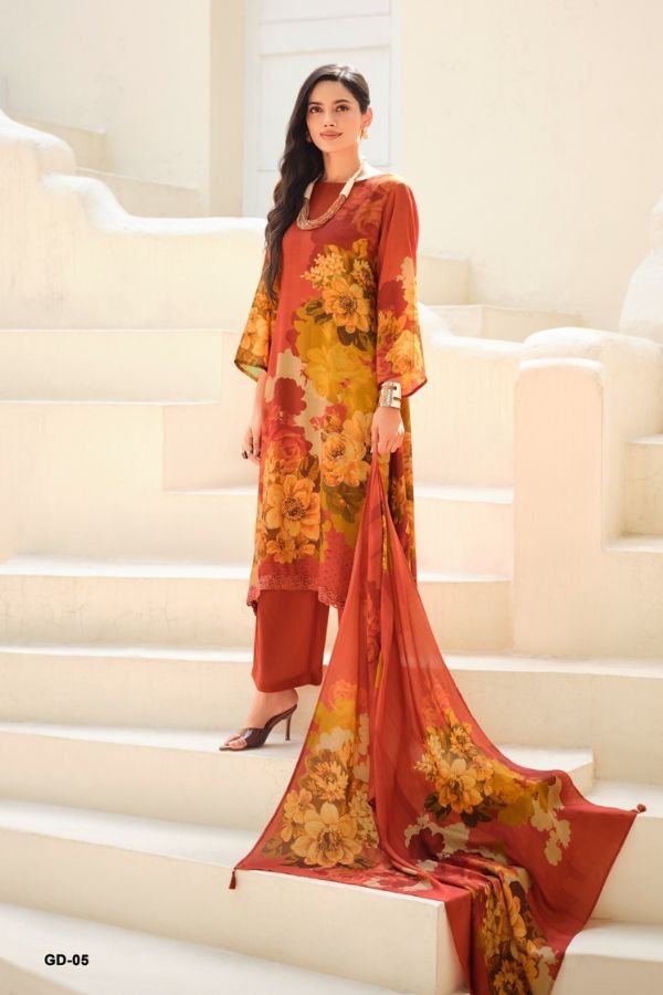 Varsha Fashion Gulisataan Diaries Muslin Ladies Suit GD-05