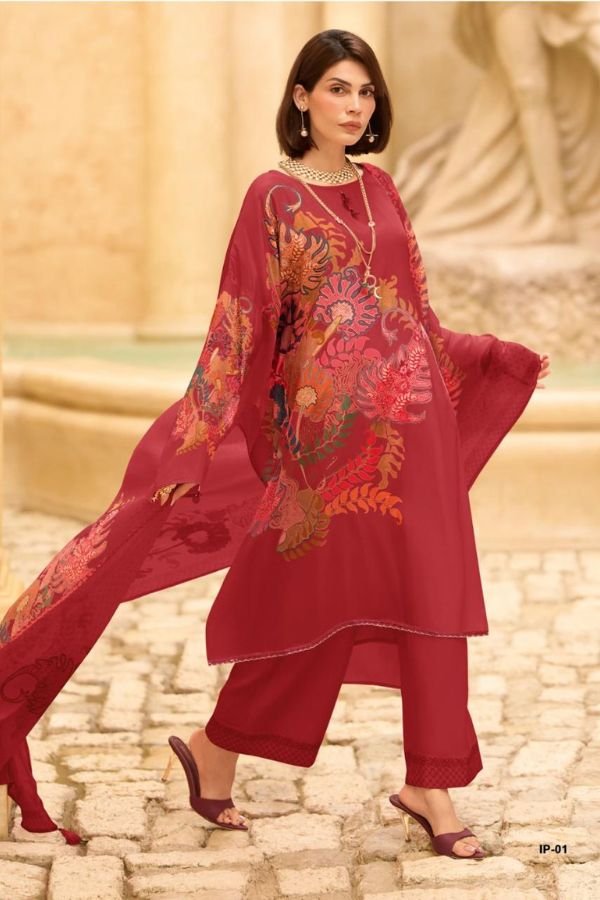 Varsha Fashion Imprint Muslin Ladies Salwar Suit IP-01