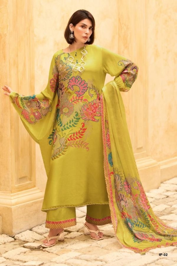 Varsha Fashion Imprint Muslin Ladies Salwar Suit IP-02