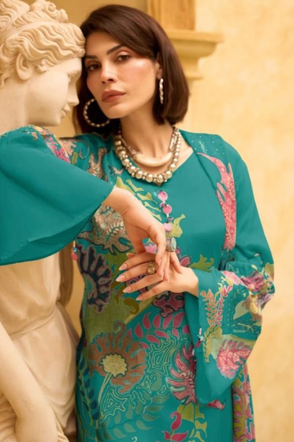 Varsha Fashion Imprint Muslin Ladies Salwar Suit IP-03