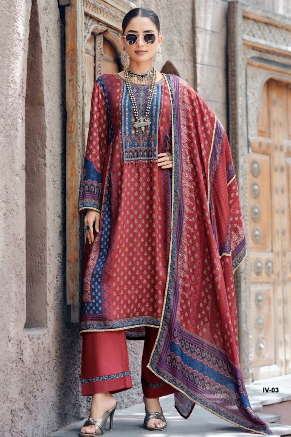 Varsha Fashion Indigo Vault Muslin Ladies Suit IV-03