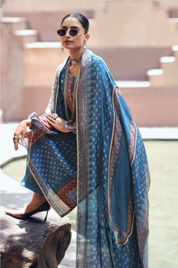 Varsha Fashion Indigo Vault Muslin Ladies Suit IV-02