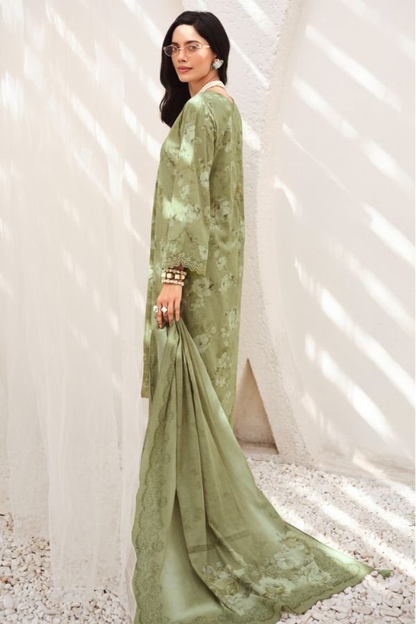 Varsha Fashion Mid Night Cotton Linen Printed Suit MN-03