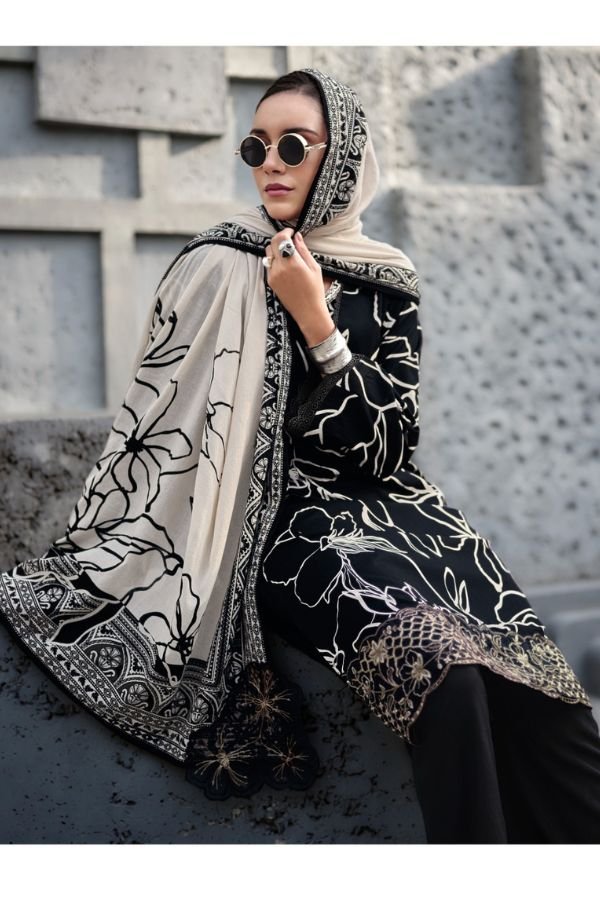 Varsha Fashion The Black Edit Cotton Ladies Suit BE-01 - Image 3