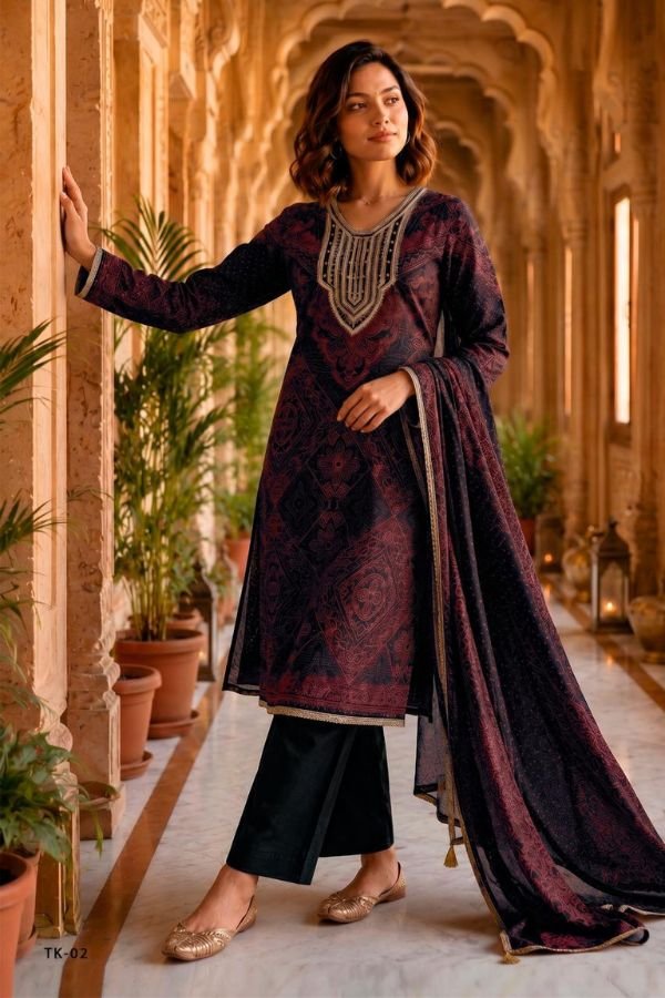 Varsha Fashion The Tie & Knot Collection Muslin Suit TK-02