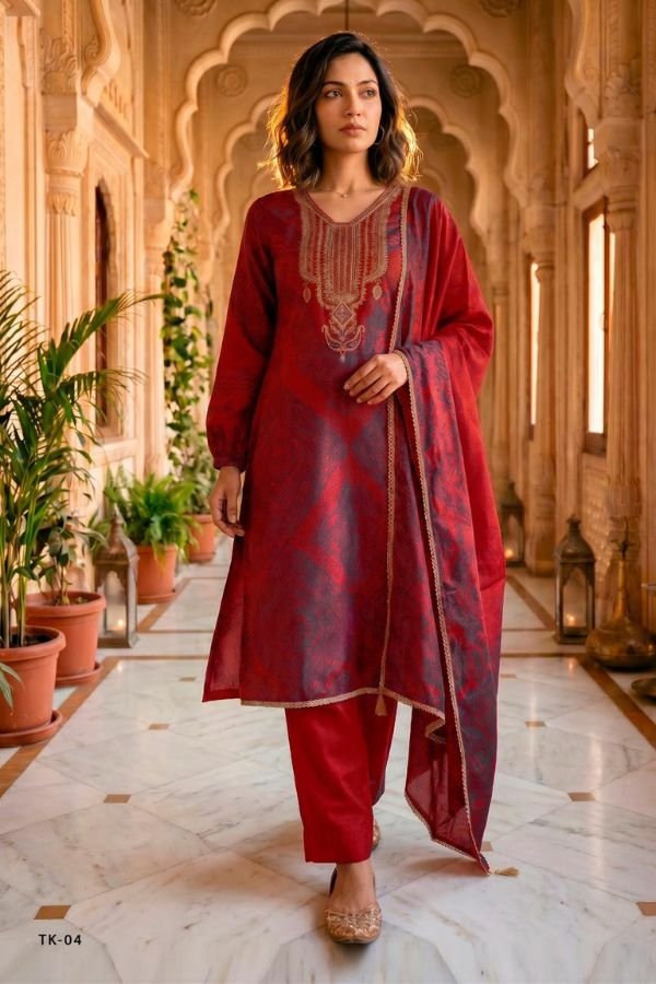 Varsha Fashion The Tie & Knot Collection Muslin Suit TK-04