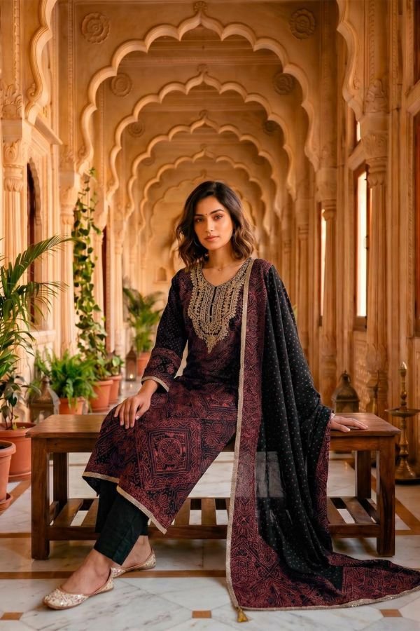 Varsha Fashion The Tie & Knot Collection Muslin Suit TK-02