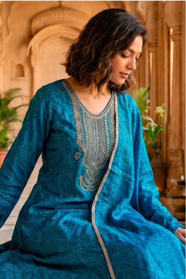 Varsha Fashion The Tie & Knot Collection Muslin Suit TK-05