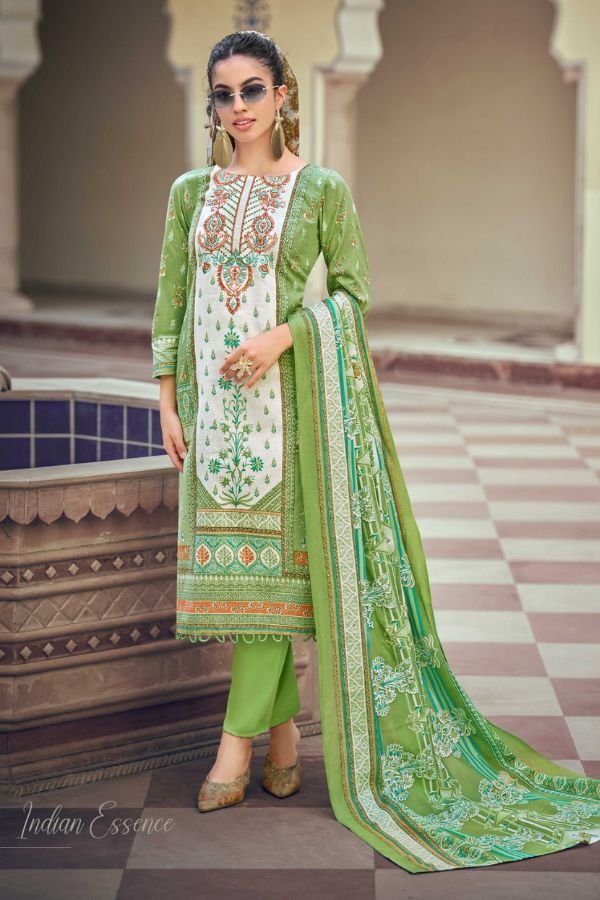 Zulfat Designer Studio Sana Safina 6 Pure Cotton Suit 725-003