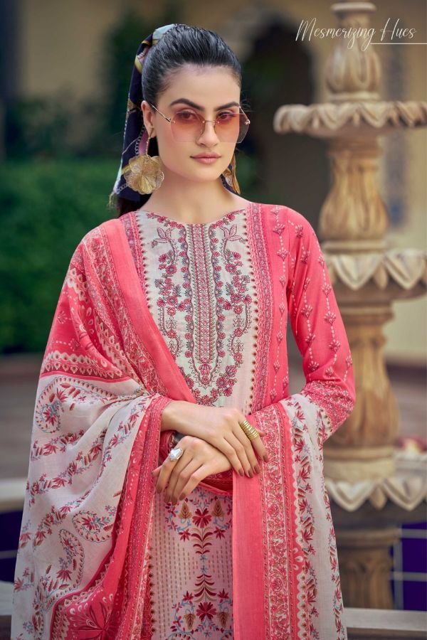 Zulfat Designer Studio Sana Safina 6 Pure Cotton Suit 725-002