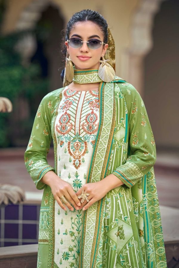 Zulfat Designer Studio Sana Safina 6 Pure Cotton Suit 725-003
