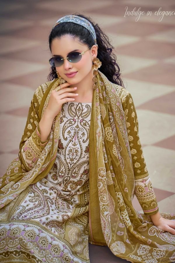 Zulfat Designer Studio Sana Safina 6 Pure Cotton Suit 725-008