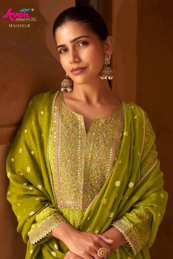 Avon Trendz Mayori Kanjivaram Tissue Silk Suit 2185-B