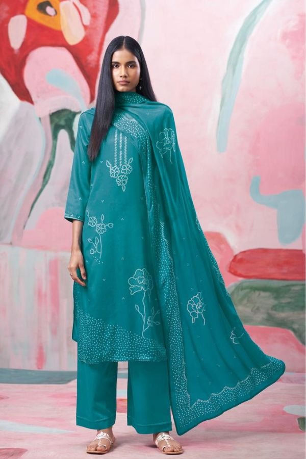 Ganga Fashion Cressa S5045 Cotton Satin Suit S5045-A