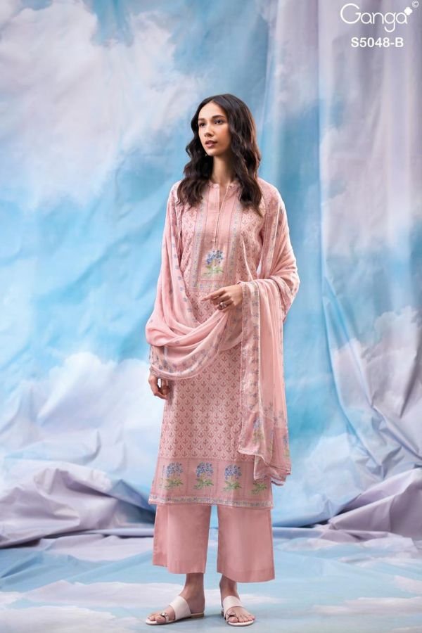 Ganga Fashion Faanvi S5048 Cotton Satin Suit S5048-B