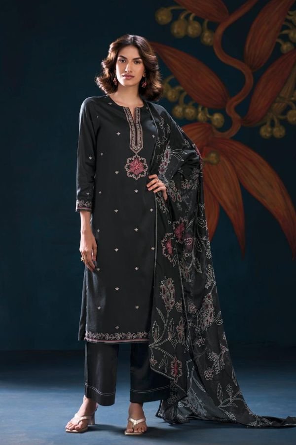 Ganga Fashion Gulrukh S5027 Cotton Satin Suit S5027-A